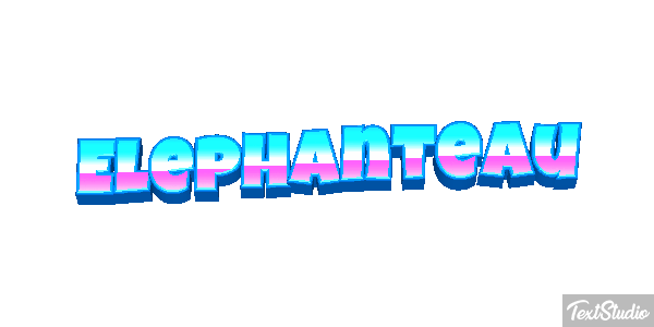 Éléphanteau Effet de texte