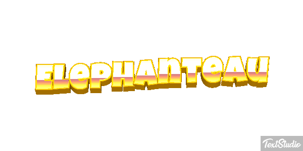 Éléphanteau Effet de texte