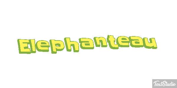 Éléphanteau Effet de texte