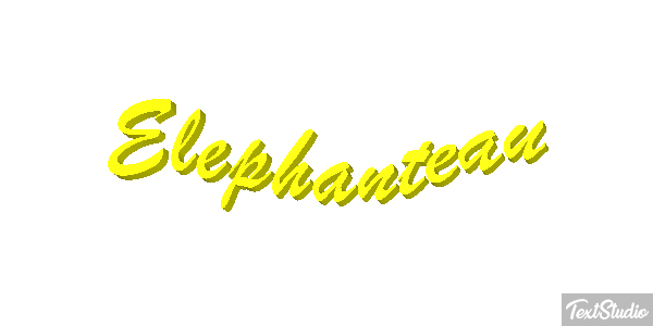 Éléphanteau Effet de texte