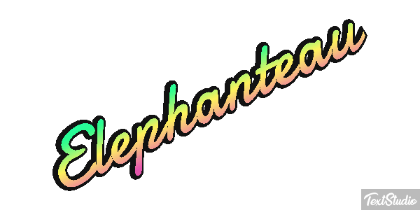 Éléphanteau Effet de texte