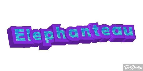 Éléphanteau Effet de texte