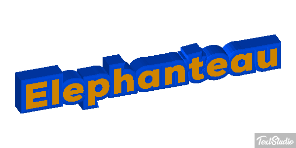 Éléphanteau Effet de texte