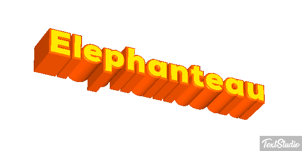 Éléphanteau Effet de texte