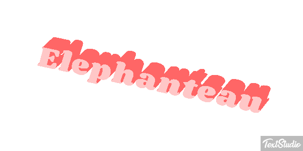 Éléphanteau Effet de texte