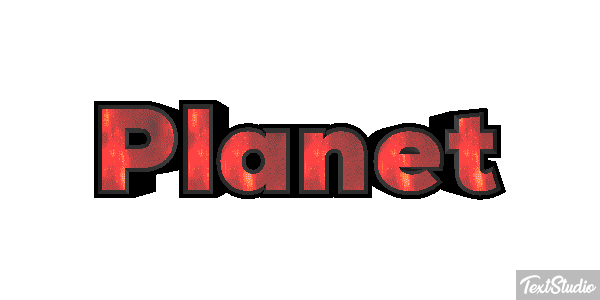 Planet Текстовый эффект