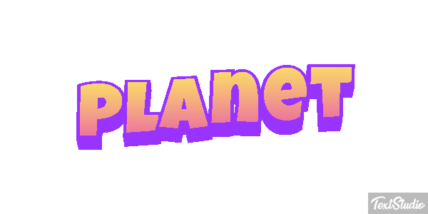 Planet Текстовый эффект