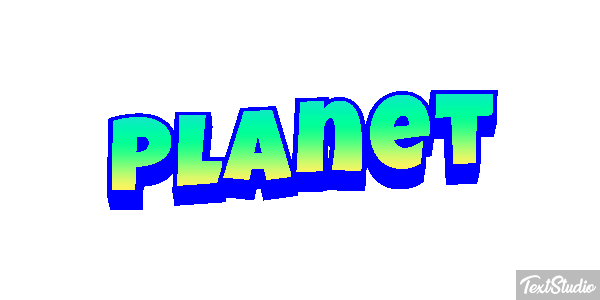 Planet Текстовый эффект
