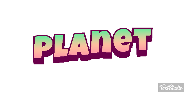 Planet Текстовый эффект