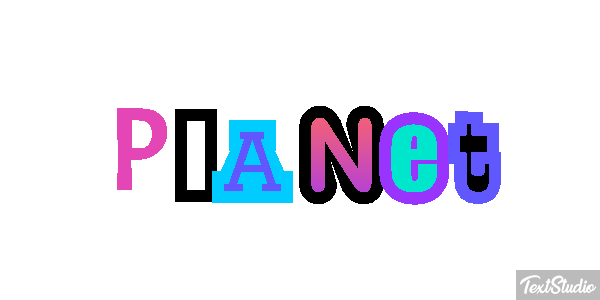Planet Текстовый эффект