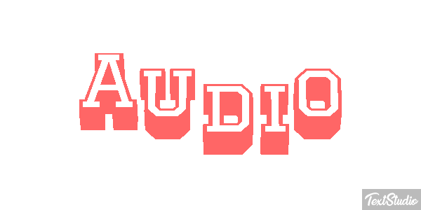 Audio Effet de texte