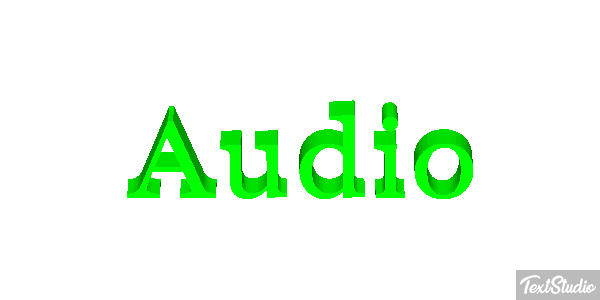 Audio Effet de texte