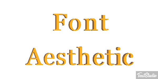 Font Aesthetic テキスト効果