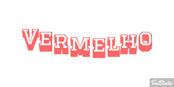 Vermelho Efeito do texto