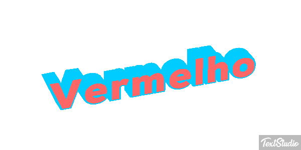 Vermelho Efeito do texto