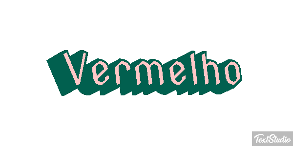 Vermelho Efeito do texto