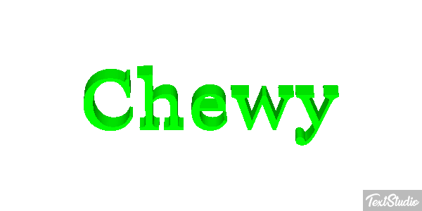 Chewy Effet de texte