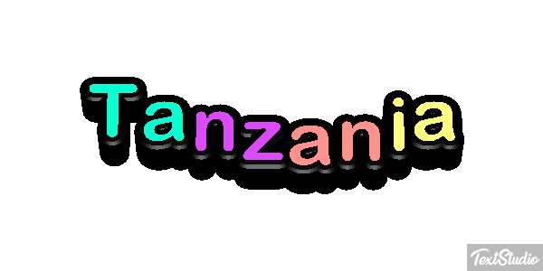 Tanzania Text effect