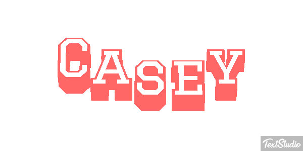 Casey Effet de texte