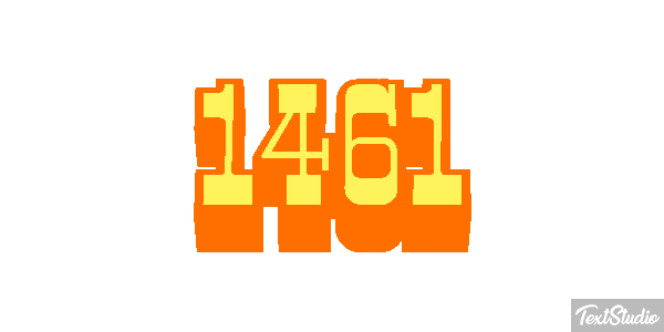 1461 Text effect