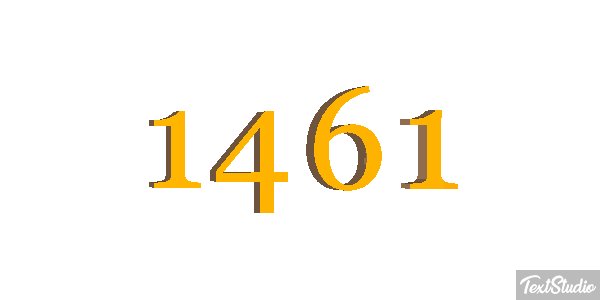 1461 Text effect