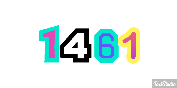 1461 Text effect