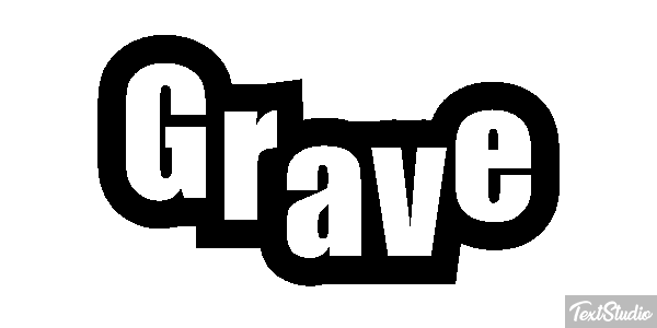Grave Text effect