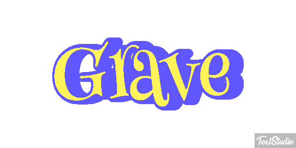 Grave Text effect