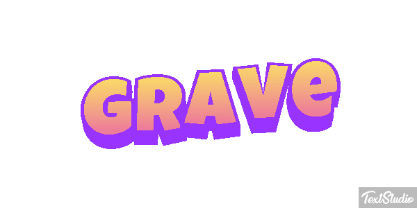Grave Text effect