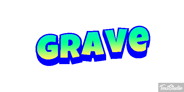 Grave Text effect