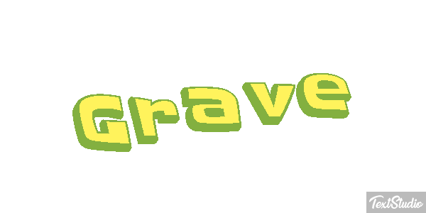 Grave Text effect