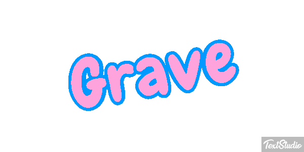 Grave Text effect