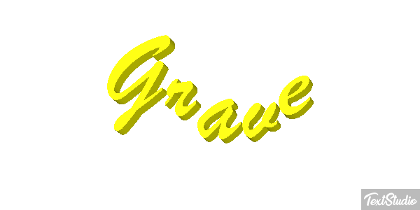 Grave Text effect