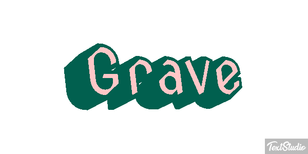 Grave Text effect
