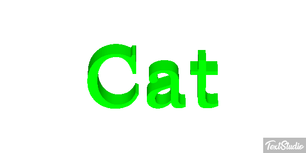 Cat Text effect