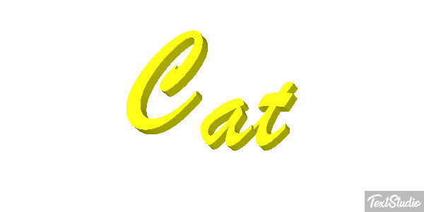 Cat Text effect