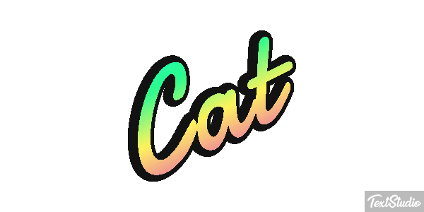 Cat Text effect