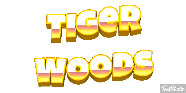 Tiger Woods Text effect