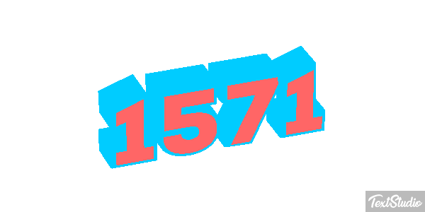 1571 Текстовый эффект