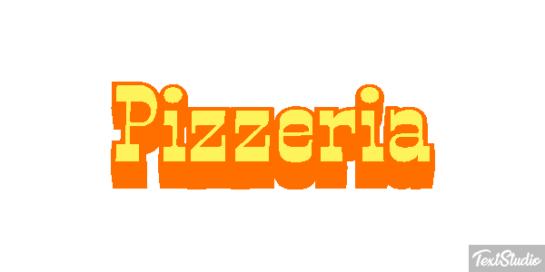Pizzeria Text effect