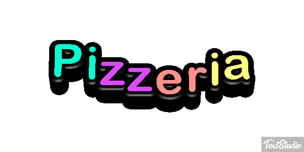 Pizzeria Text effect