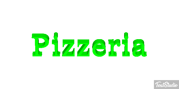 Pizzeria Text effect