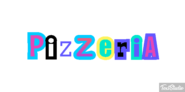 Pizzeria Text effect