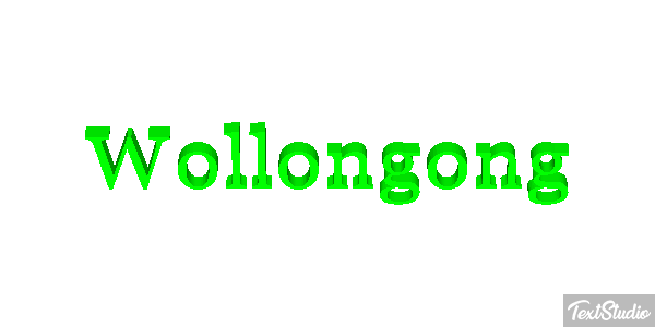 Wollongong Effetto testo
