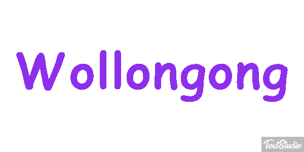 Wollongong Effetto testo