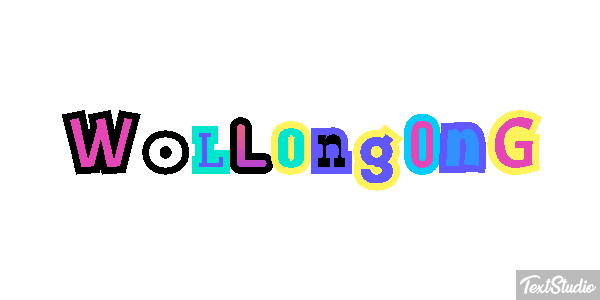 Wollongong Effetto testo