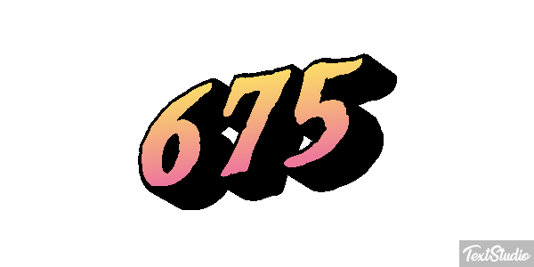 675 Tekst effect