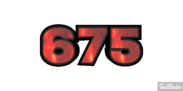 675 Tekst effect