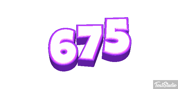 675 Tekst effect