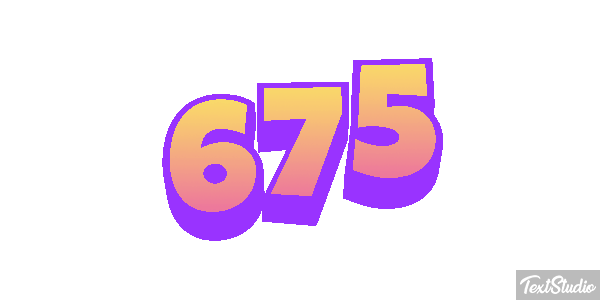 675 Tekst effect